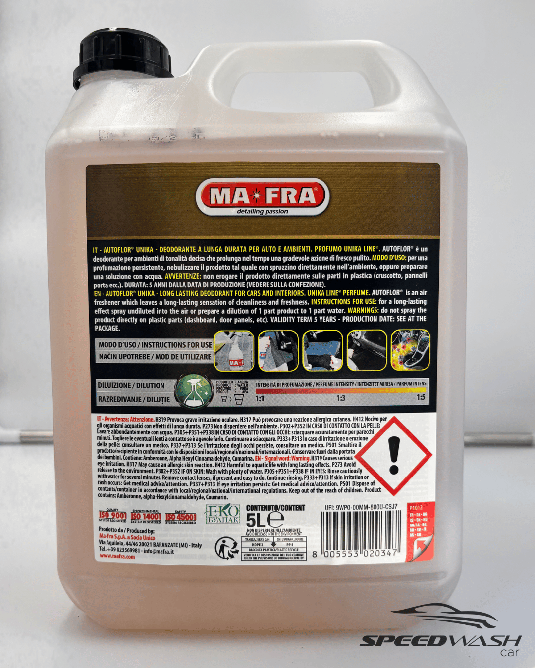 Autoflor – Deodorante neutro MAFRA 5L – Eliminazione odori professionale - immagine 2
