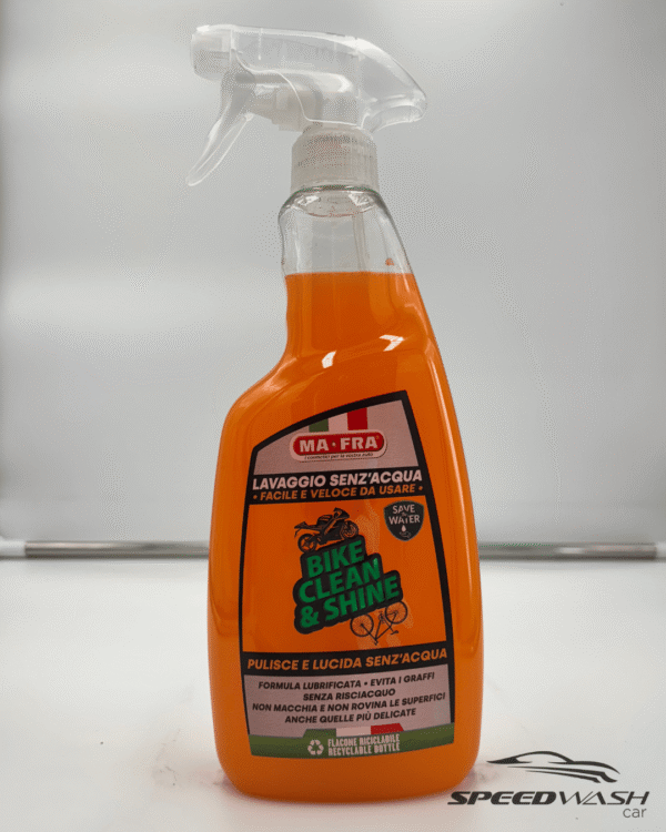 Bike Clean & Shine 750ml – Detergente 2in1 senz’acqua per moto e bici con finitura brillante