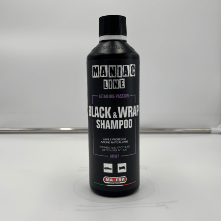 Black and Wrap Shampoo Maniac Line MAFRA 500ml – Shampoo neutro per auto wrappate e pellicole
