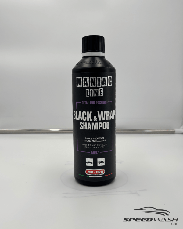 Black and Wrap Shampoo Maniac Line MAFRA 500ml – Shampoo neutro per auto wrappate e pellicole