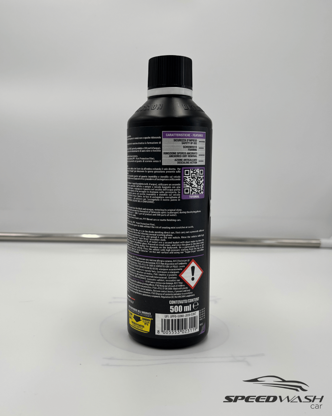 Black and Wrap Shampoo Maniac Line MAFRA – 500ml – Shampoo neutro per auto wrappate/pellicolate - immagine 2