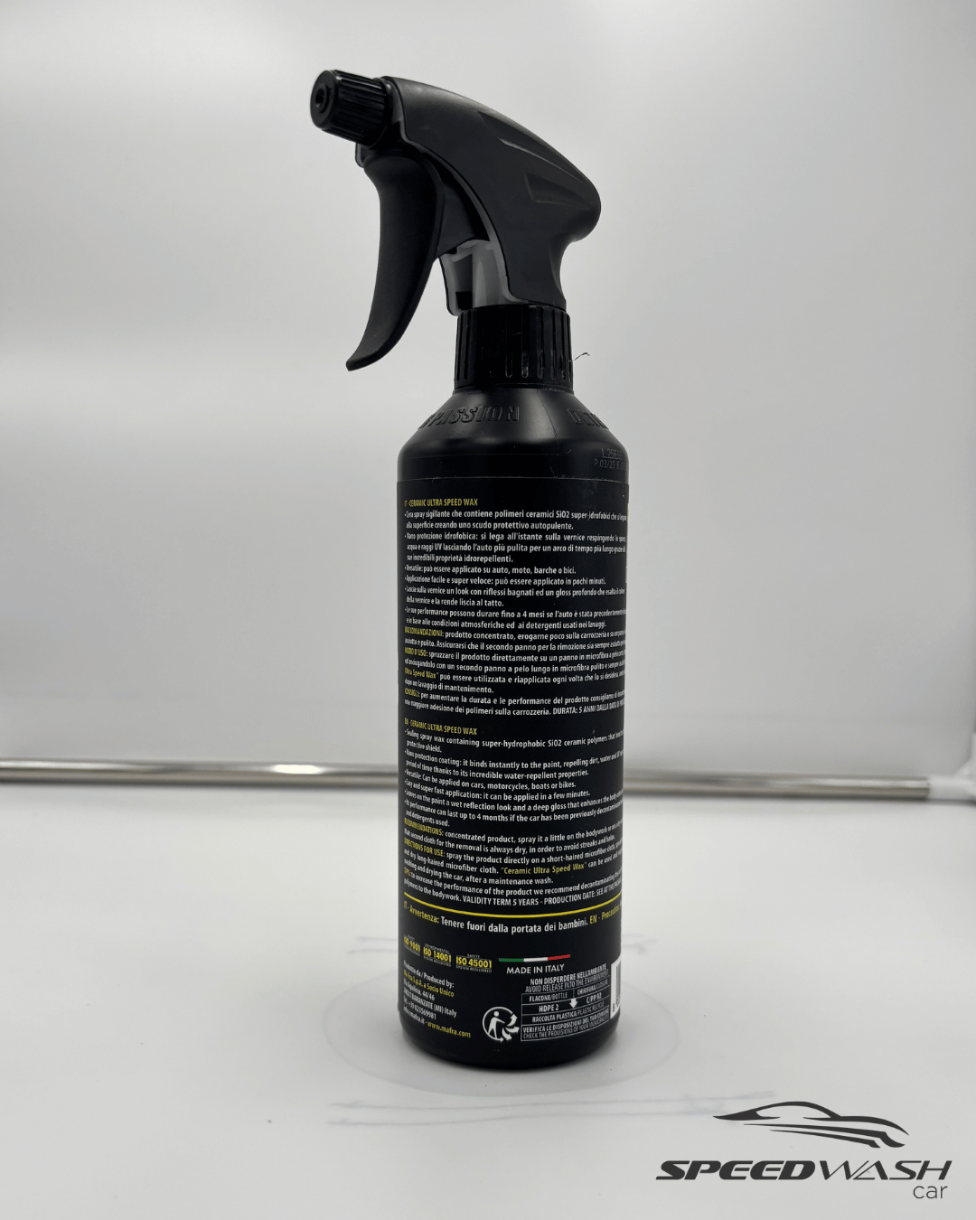 Ceramic Ultra Speed Wax Maniac Line MAFRA – 500ml – Cera spray con tecnologia SiO₂ - immagine 3