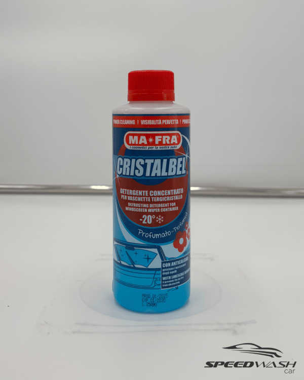 Cristalbel MAFRA – Additivo lavavetri concentrato per vaschetta tergicristalli, anti-aloni