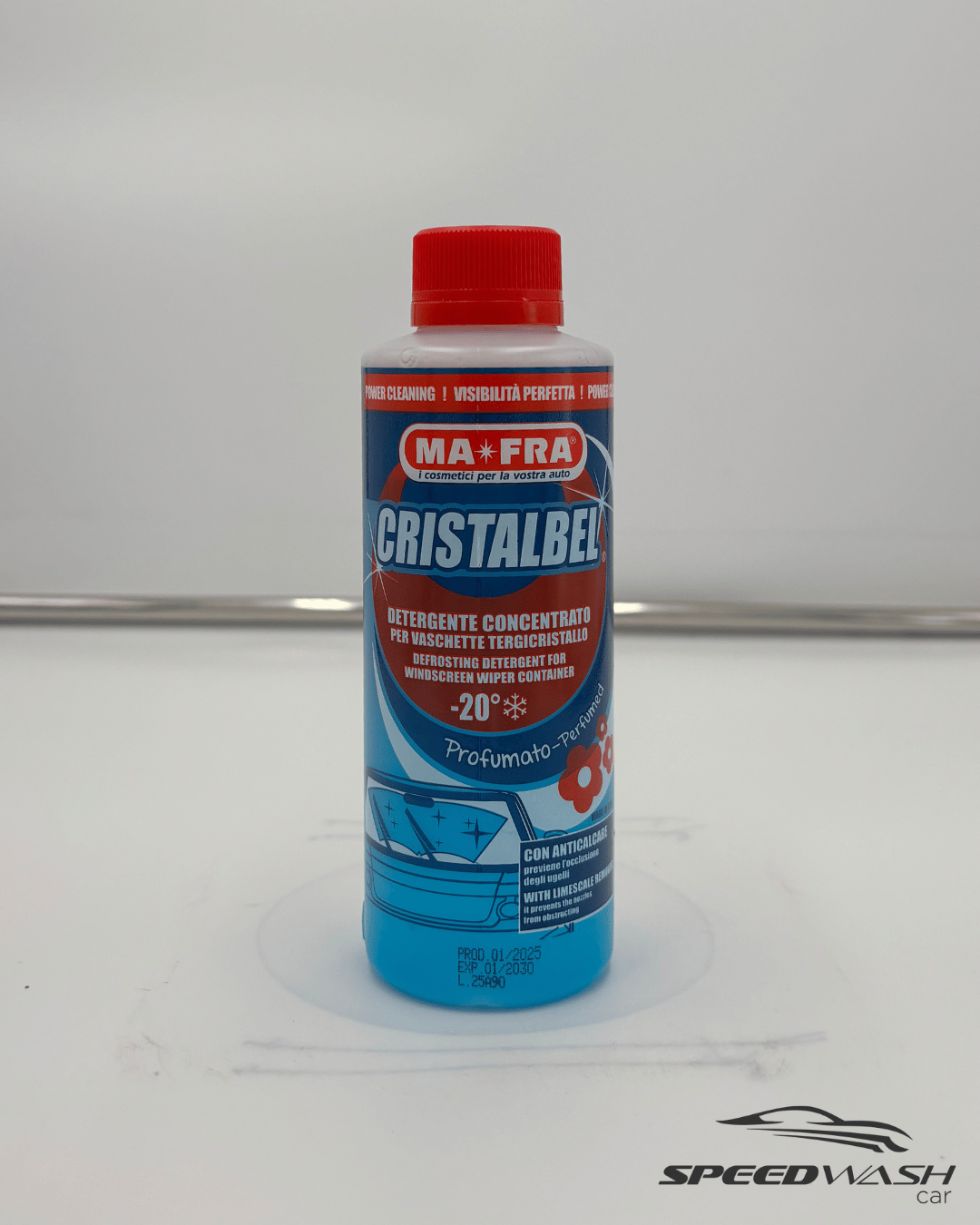 Cristalbel MAFRA – Additivo lavavetri concentrato per vaschetta tergicristalli, anti-aloni