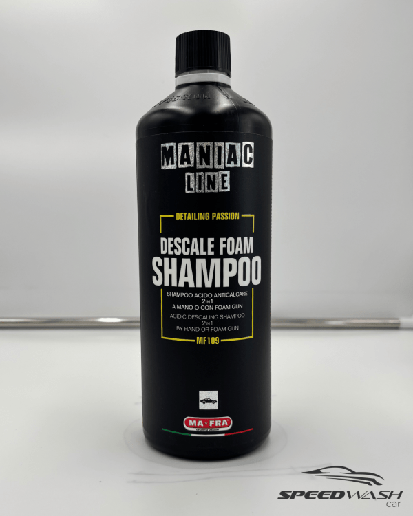 Descale Foam Shampoo MAFRA 1L – Shampoo anticalcare per vetri, carrozzeria e cerchi