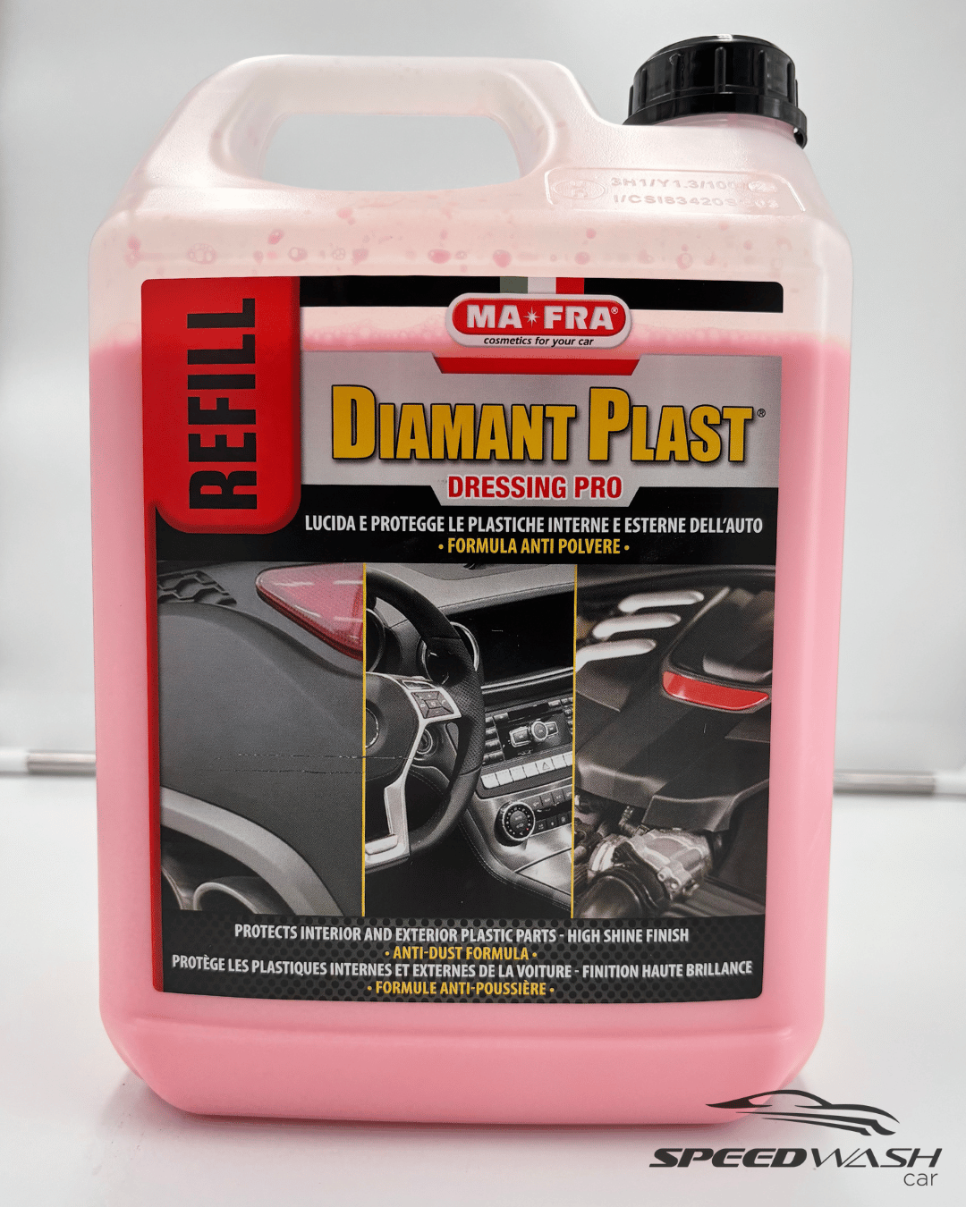 Diamant Plast Dressing Pro MAFRA 4,5L – Trattamento lucidante e protettivo plastiche con filtro UV