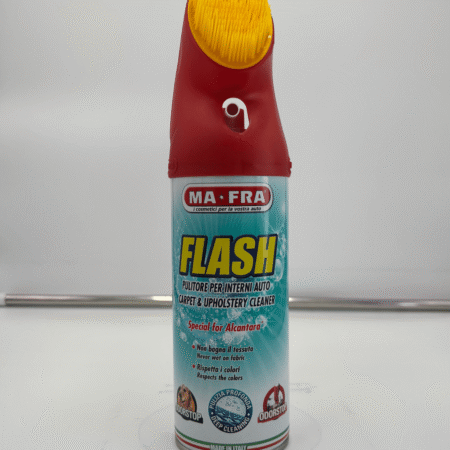 Flash MAFRA – Pulitore interni schiumogeno con spazzola integrata per sedili, tappetini e plastiche