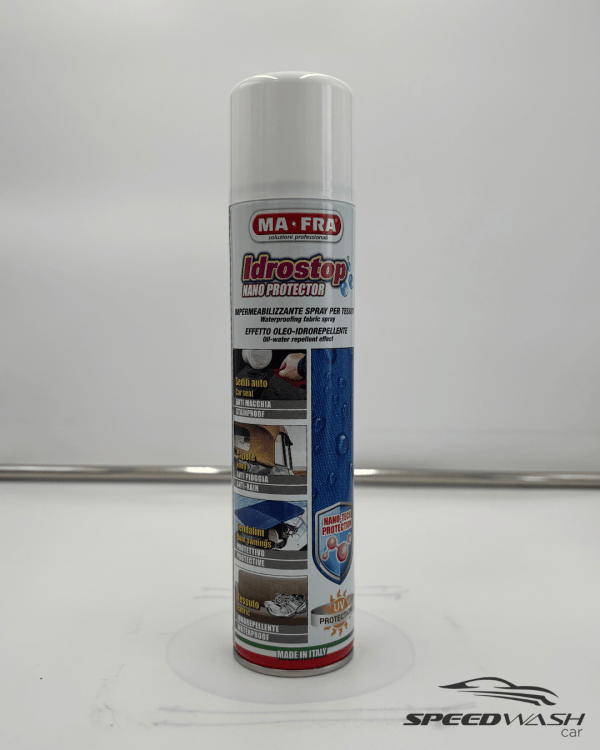 Idrostop Nano Protector MAFRA – Spray impermeabilizzante idrofobico per tessuti auto