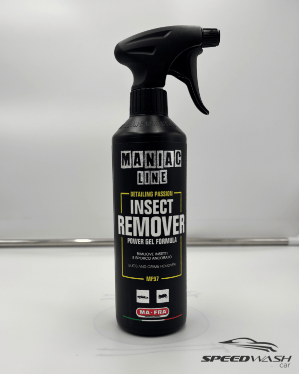 Insect Remover Power Gel Maniac Line 500ml – Gel rimuovi insetti che non cola per vetri, paraurti e carrozzeria