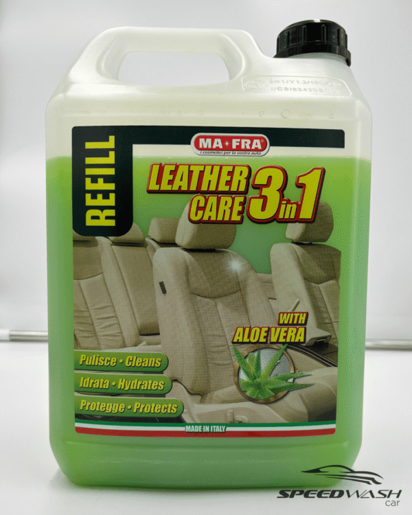 Leather Care 3in1 con Aloe Vera MAFRA 4,5L – Trattamento pelle che pulisce, idrata e protegge