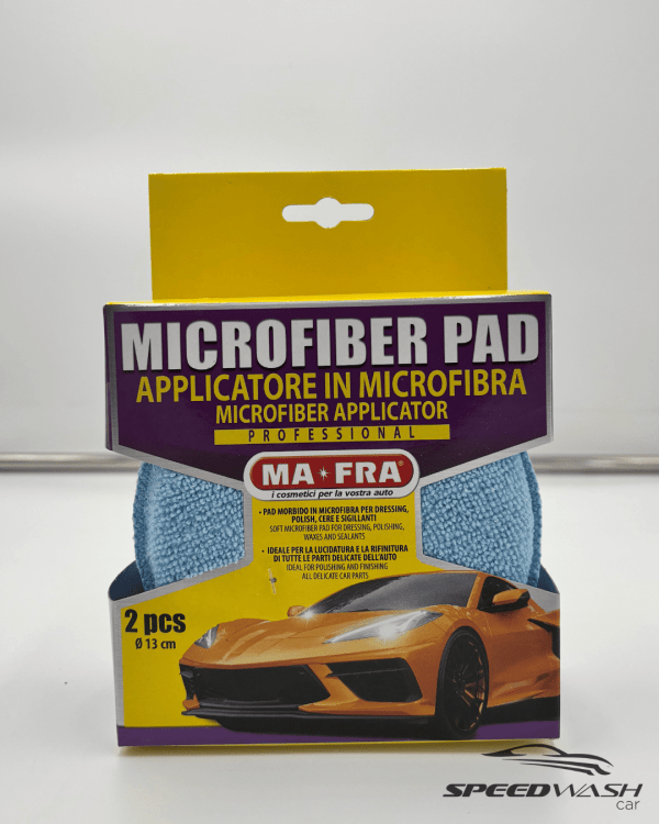 Microfiber Pad MAFRA – Set 2 applicatori in microfibra per cere, polish e protettivi