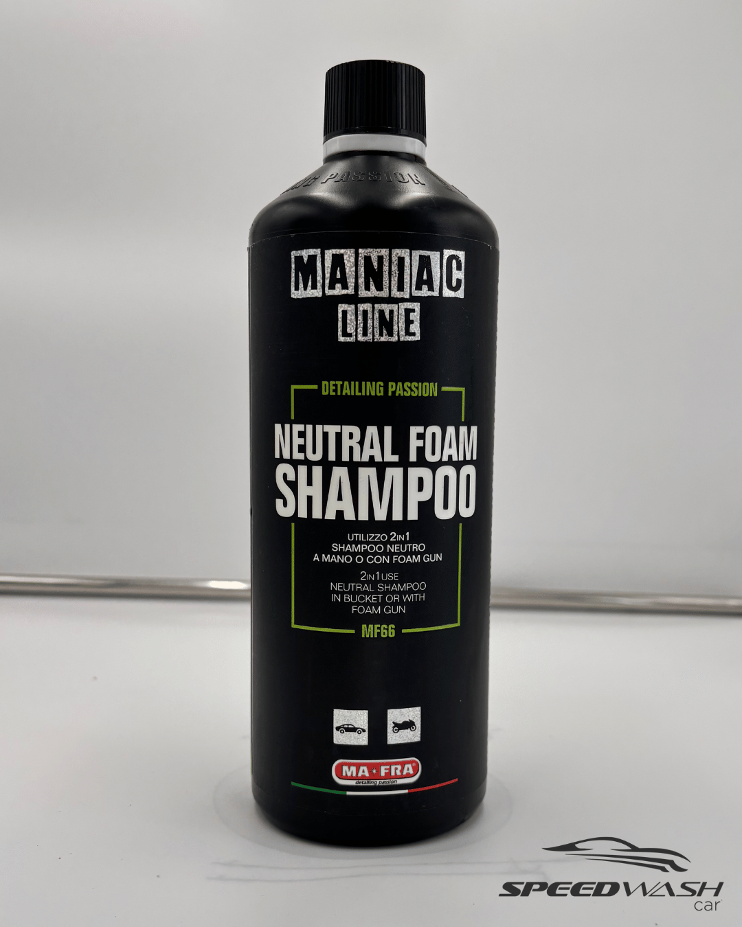 Neutral Foam Shampoo 2in1 MAFRA 1L – Shampoo neutro a schiuma compatta per prelavaggio e secchio