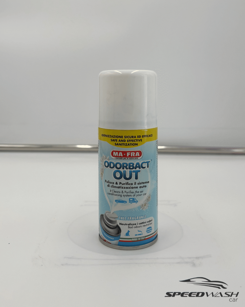 Odorbact Out MAFRA – Igienizzante climatizzazione auto e abitacolo che neutralizza odori, batteri e muffe