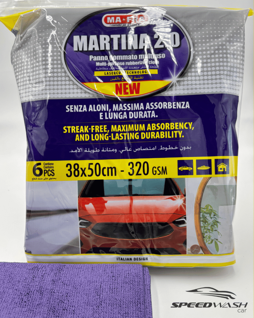 Panni Martina 2.0 MAFRA – Set 6 microfibre multiuso morbide e ultra‑assorbenti per interni/esterni auto