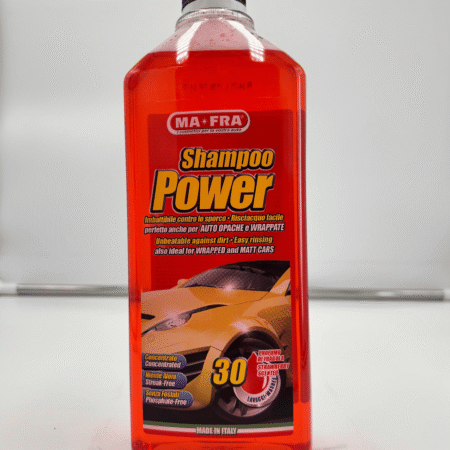 Shampoo Power MAFRA 1L – Shampoo auto concentrato ad alto potere detergente con schiuma abbondante