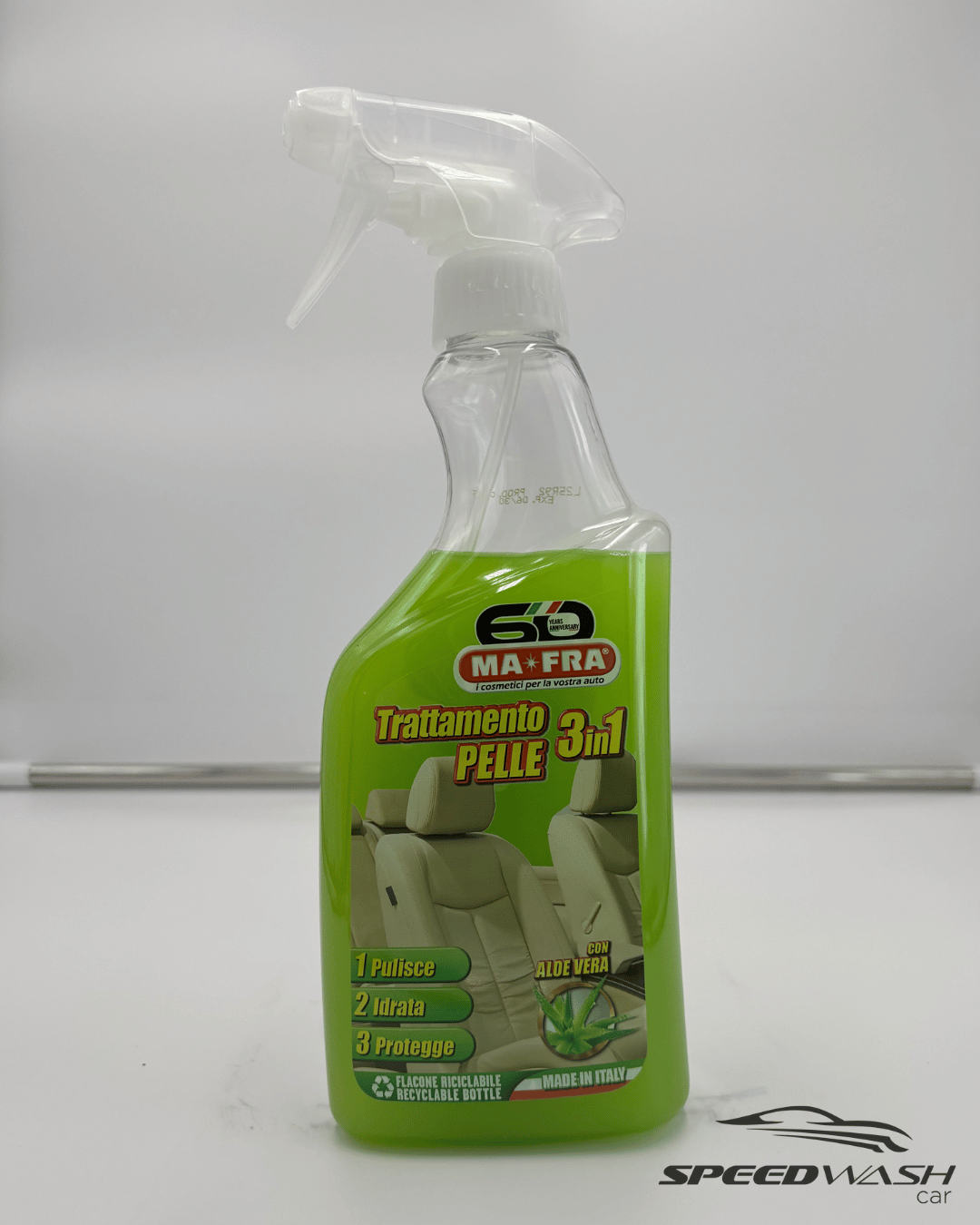 Trattamento Pelle 3in1 MAFRA 500ml – Crema detergente, nutriente e protettiva per sedili auto