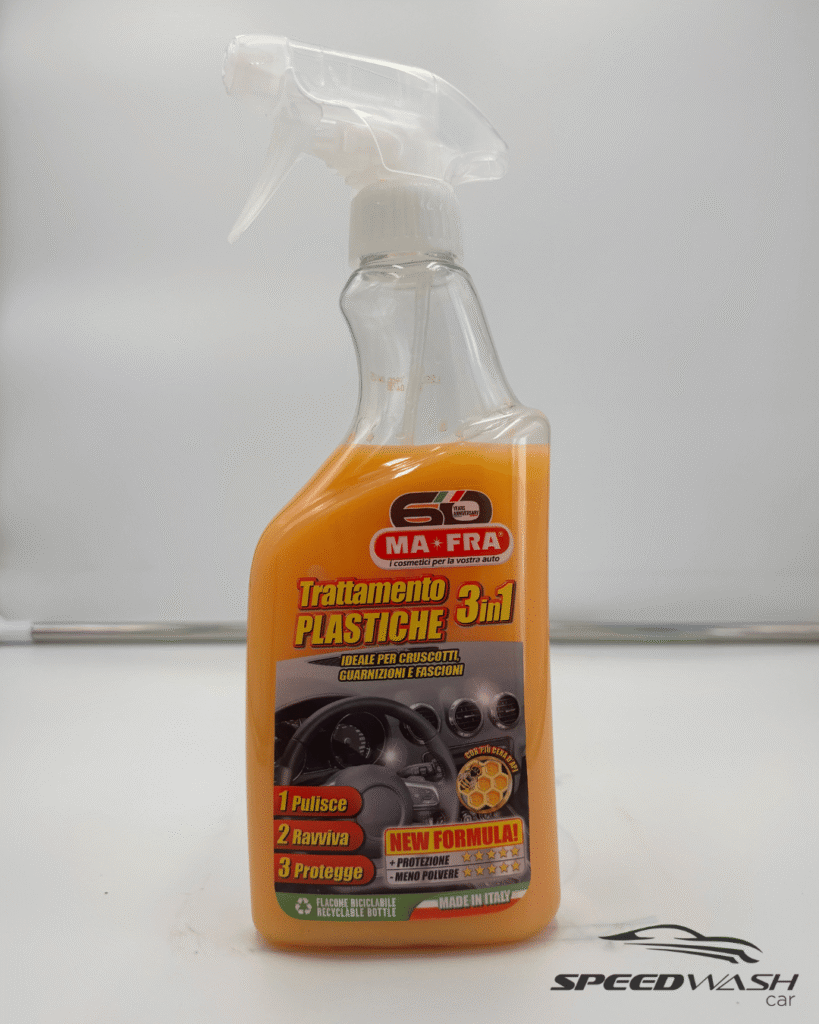 Trattamento Plastiche 3in1 MAFRA 500ml – Pulizia, nutrimento e protezione UV con finitura satinata