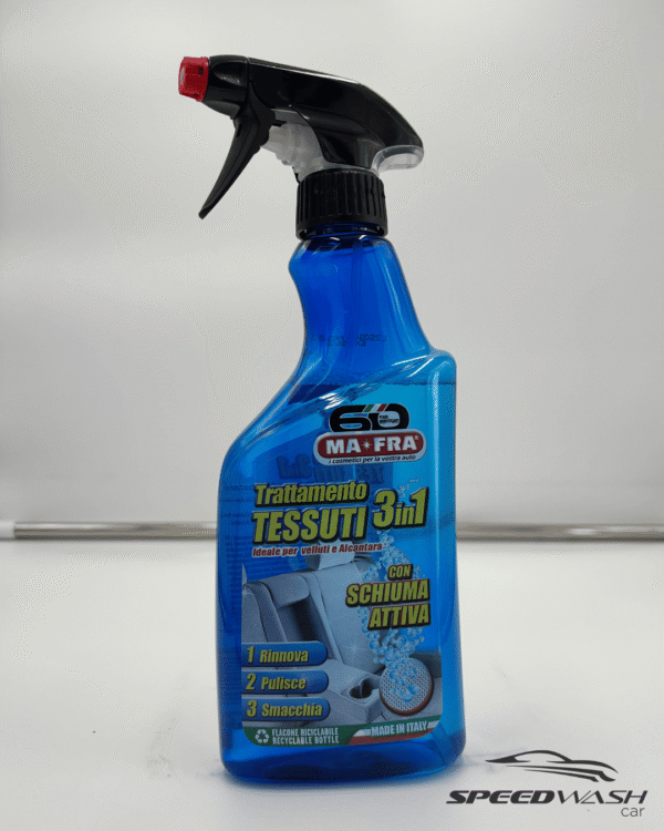 Trattamento Tessuti 3 in 1 MAFRA 500ml – Pulizia, igienizzazione e protezione per velluti e interni auto.