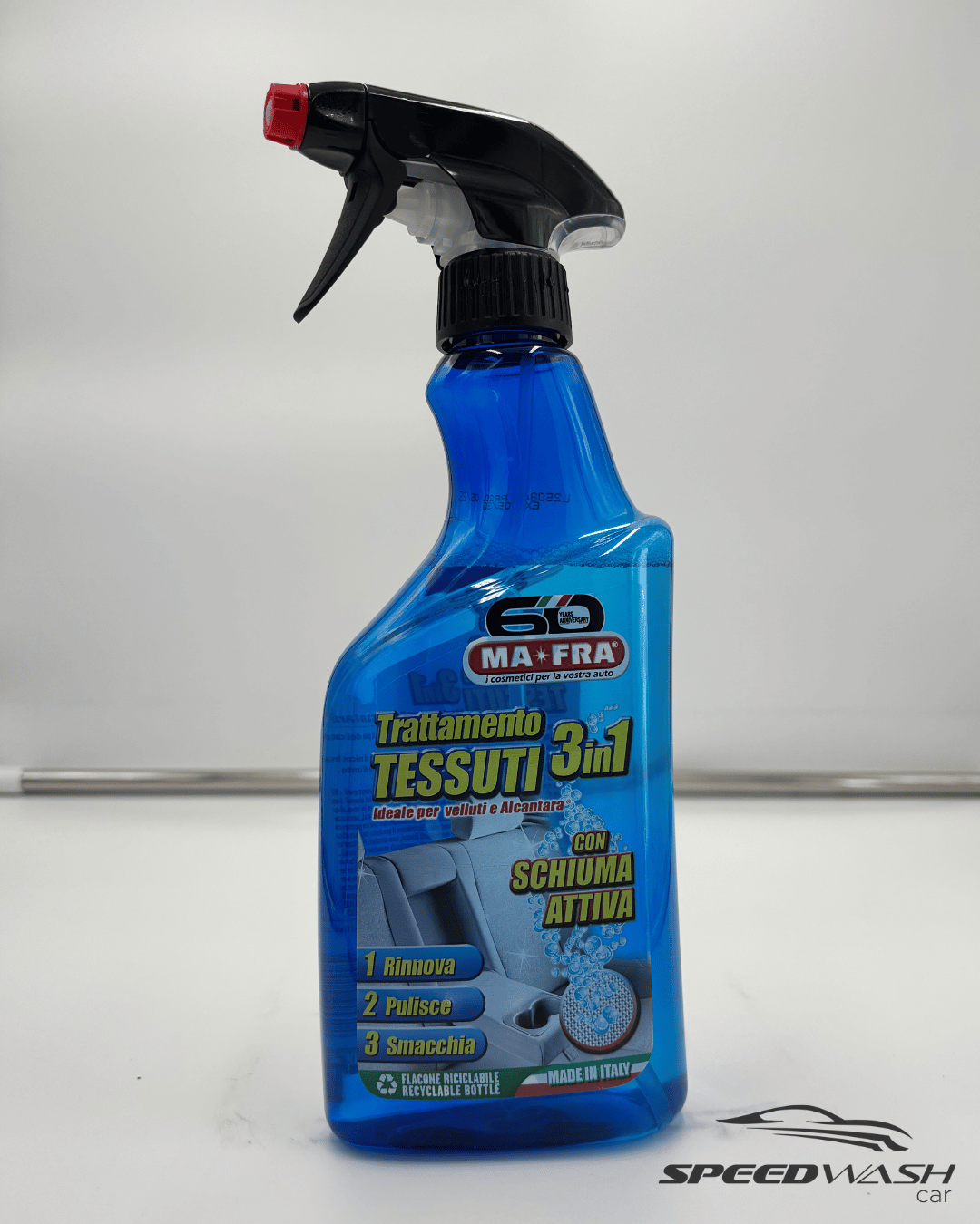 Trattamento Tessuti 3 in 1 MAFRA 500ml – Pulizia, igienizzazione e protezione per velluti e interni auto.