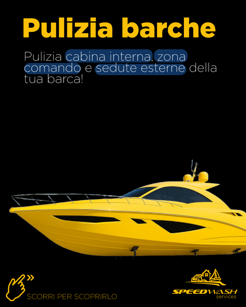 Servizio di pulizia barche, zona comando, sedute esterne e altro con Speedwash Services